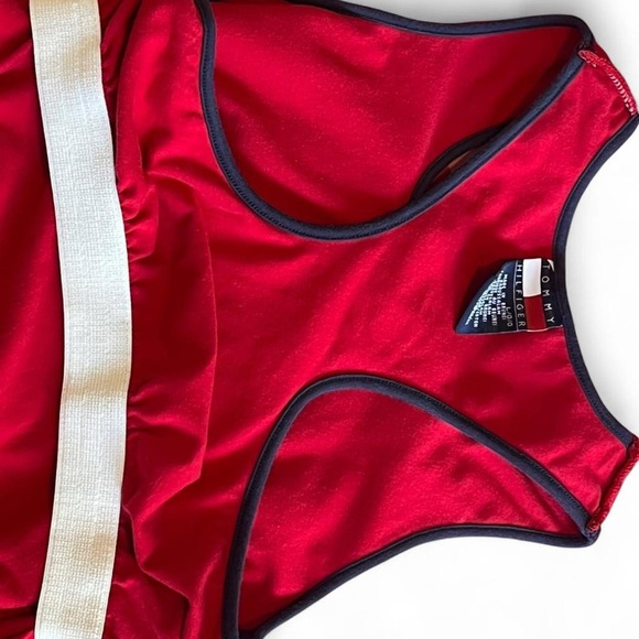 Vintage Tommy Hilfiger Red Tank with Navy Trim - Picture 6 of 7